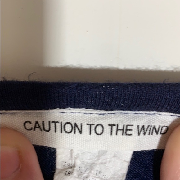 Yellow/Blue rugby striped long sleeve shirt. SizeL - Picture 4 of 4